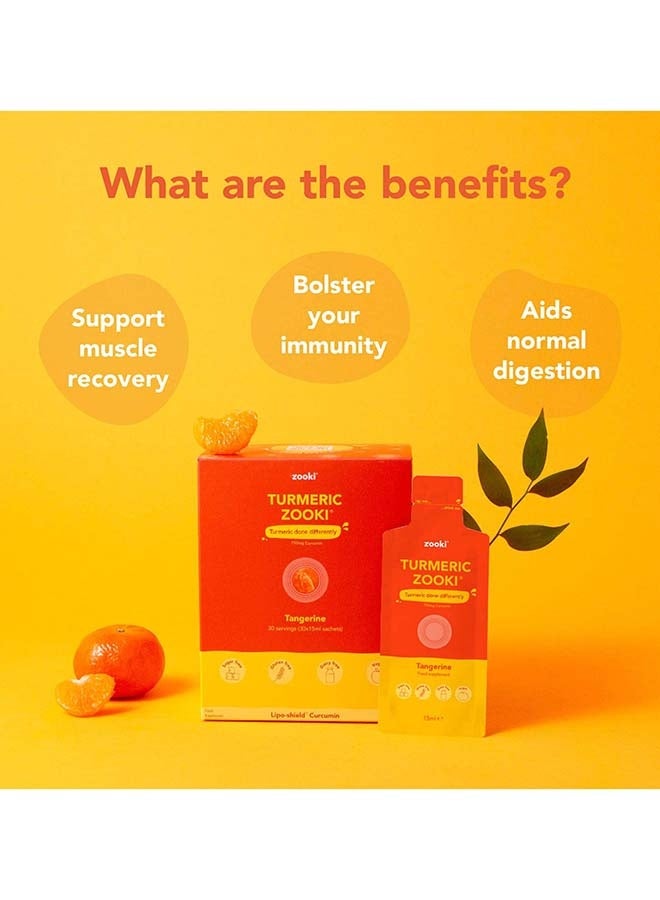 Zooki Liposomal Turmeric 750mg Curcumin – Tangerine Flavor – High Absorption Liquid Sachets – Antioxidant & Joint Support – 14 Sachets - Image 5